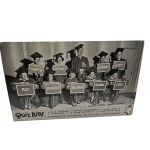 Vintage Quiz Kids NBC Network Postcard Question Submission